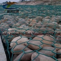 PVC Coated Galvanized Gabion Wire Boxes for Bridge Construction